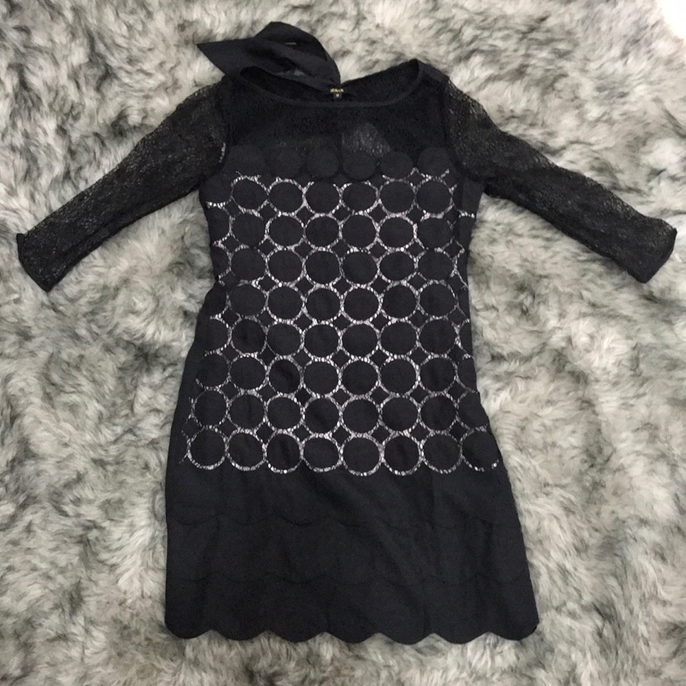 Black dress with tied bow in back